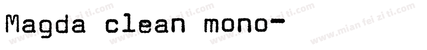 Magda clean mono字体转换
